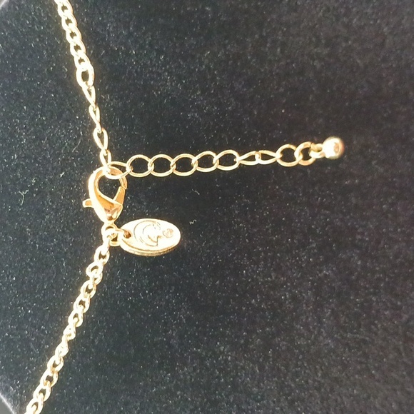 Charming Charlie Metal Flower Necklace Gold-Tone Chain 20" Long - Picture 3 of 5